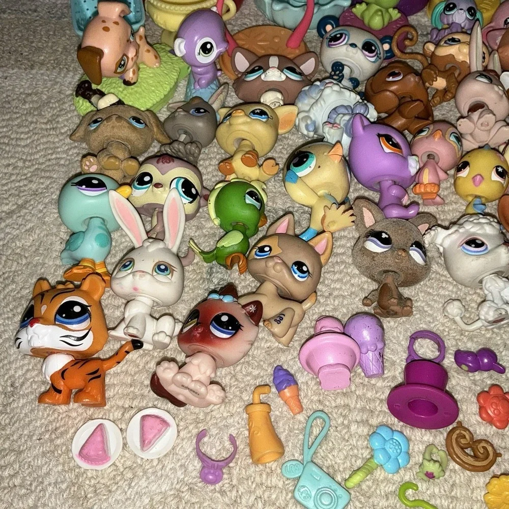 LPS Littlest Pet Shop Lot 125 Mixed Vintage Dogs Cats Birds Y2K-present